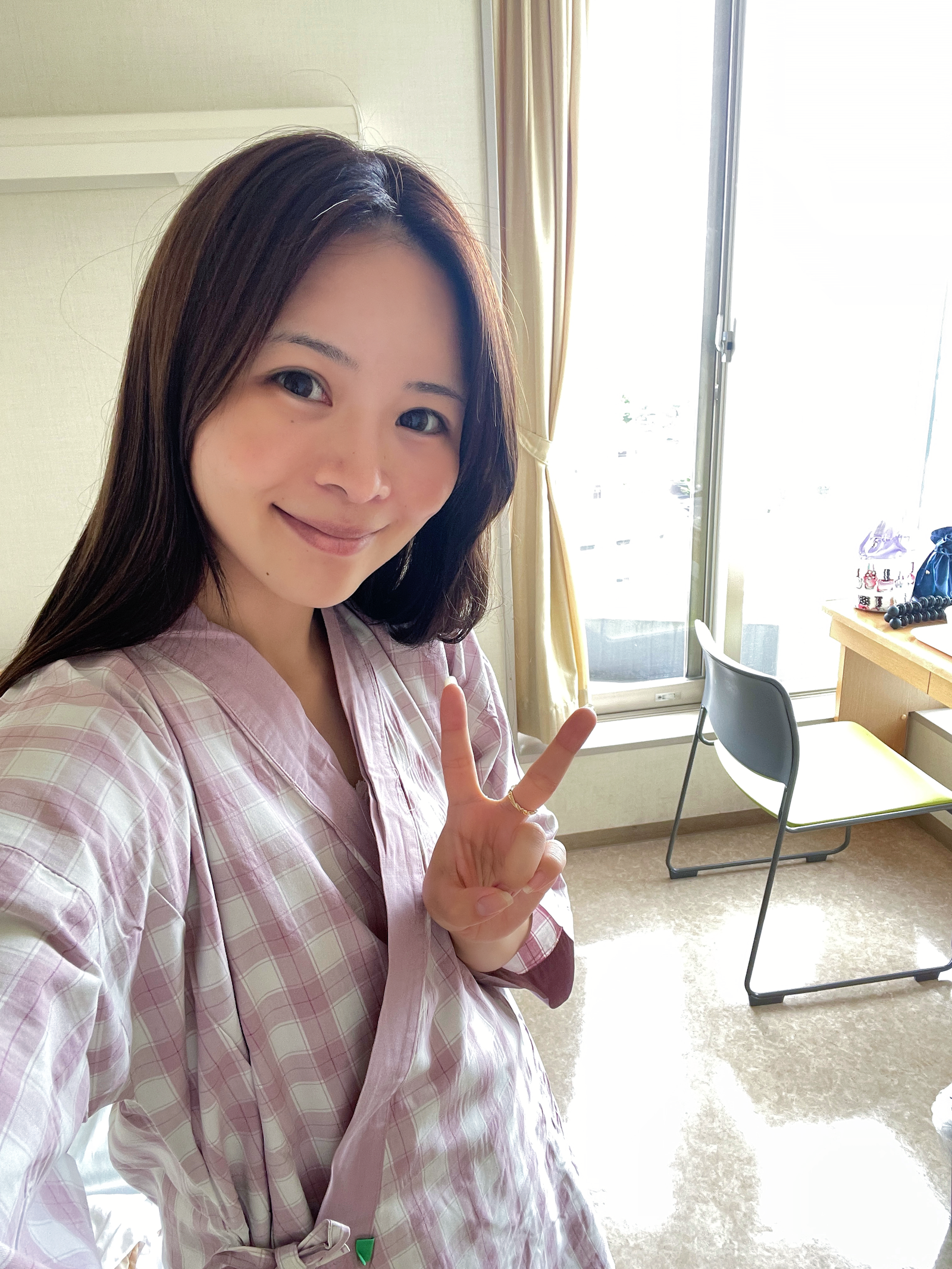 乳がんで個室に入院していたときの橋本さん