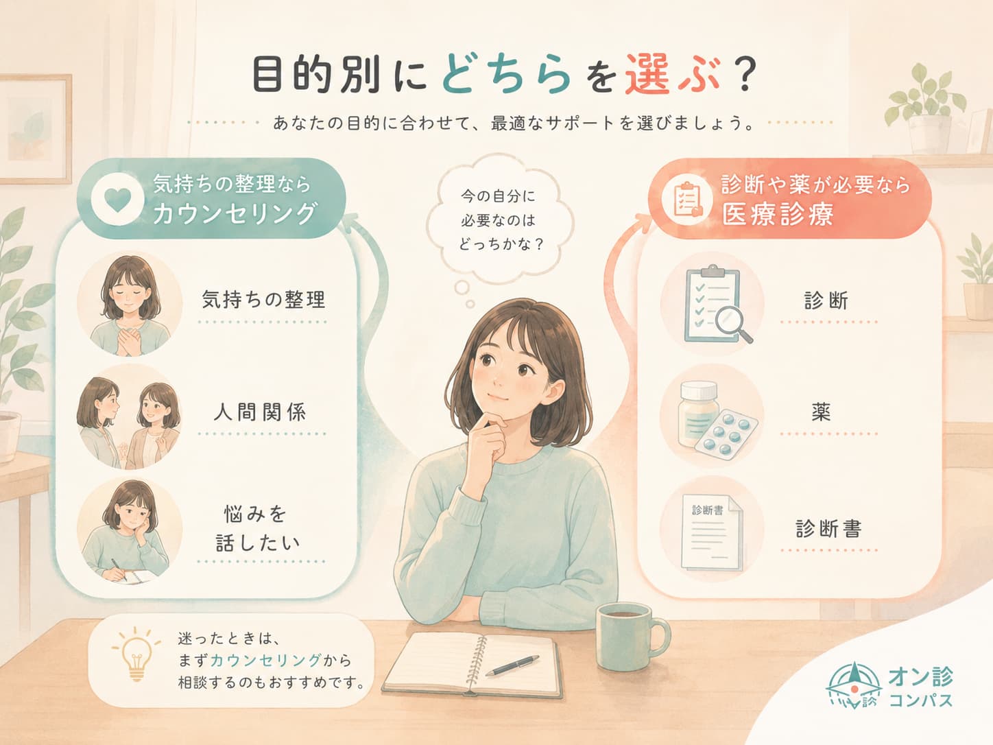 目的別にどちらを選ぶ？