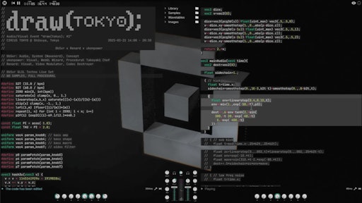 draw(tokyo); #2 | 0b5vr × ukonpower b2b Renard