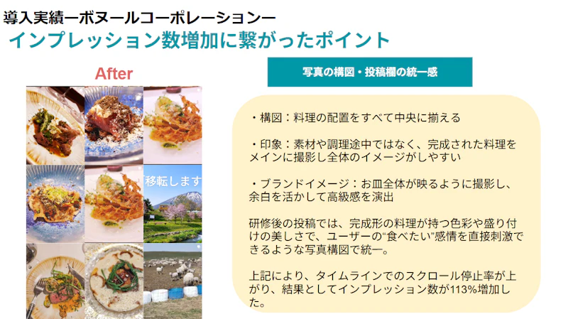 ボヌールコーポレーションの改善のポイント