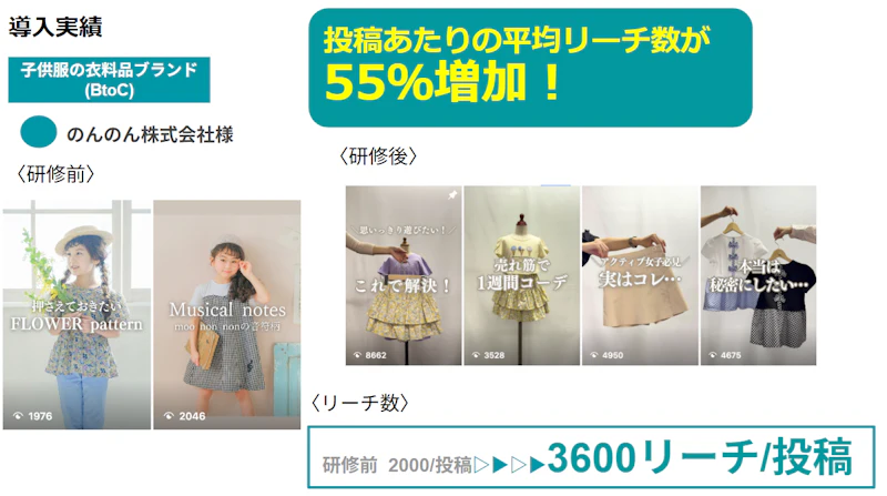 のんのんの研修後の投稿例