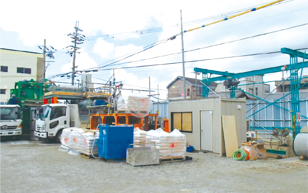 下水道管渠整備の推進工事に土木泥水再利用システム採用！工期を