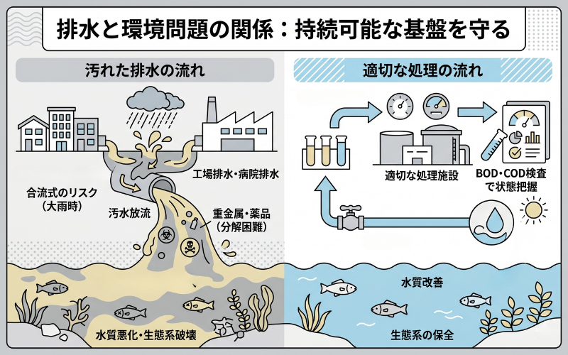 排水とは何か？身近な生活排水から産業排水まで、種類と特徴をわかり 