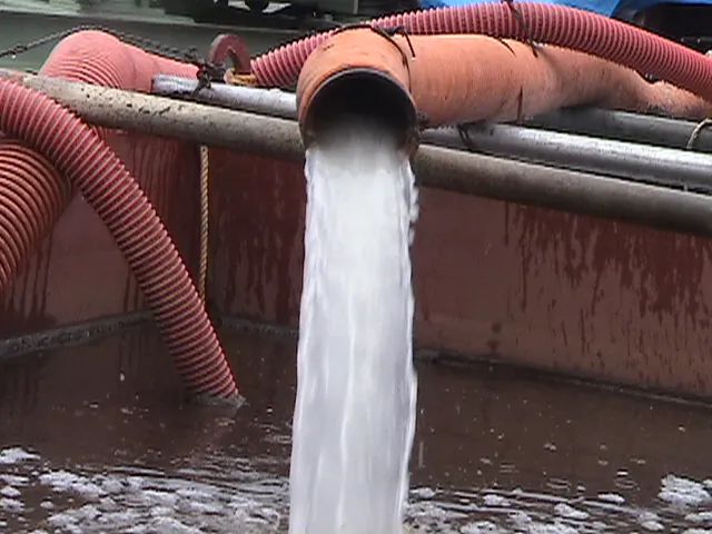 処理水（分離された水）の写真