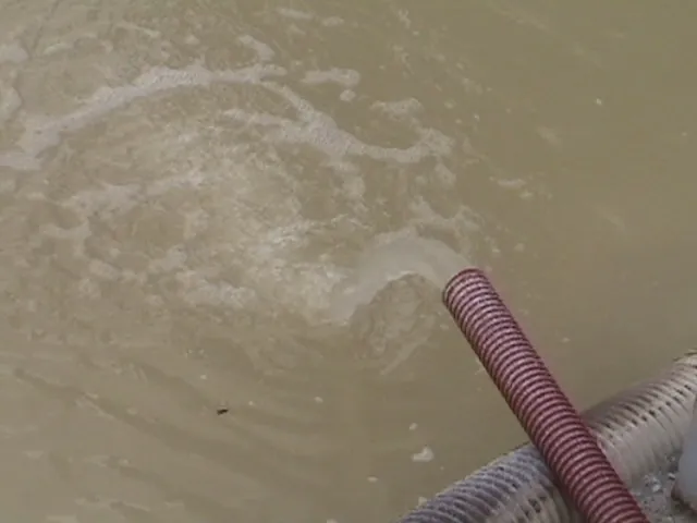 処理水（分離された水）の写真