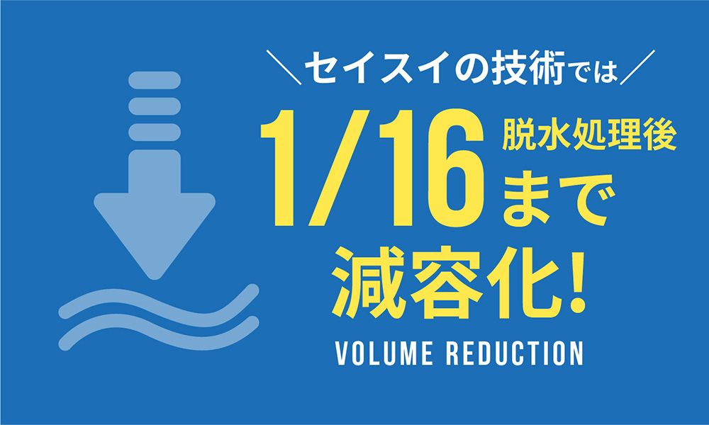 廃棄物減容化のグラフ