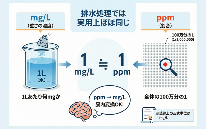 BODの「mg/L」ってどれくらい汚い？単位と負荷量を正しく理解する基礎