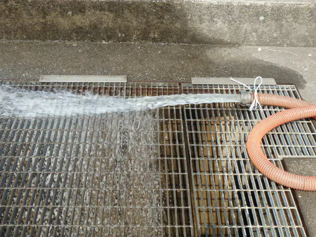 処理水（分離された水）の写真