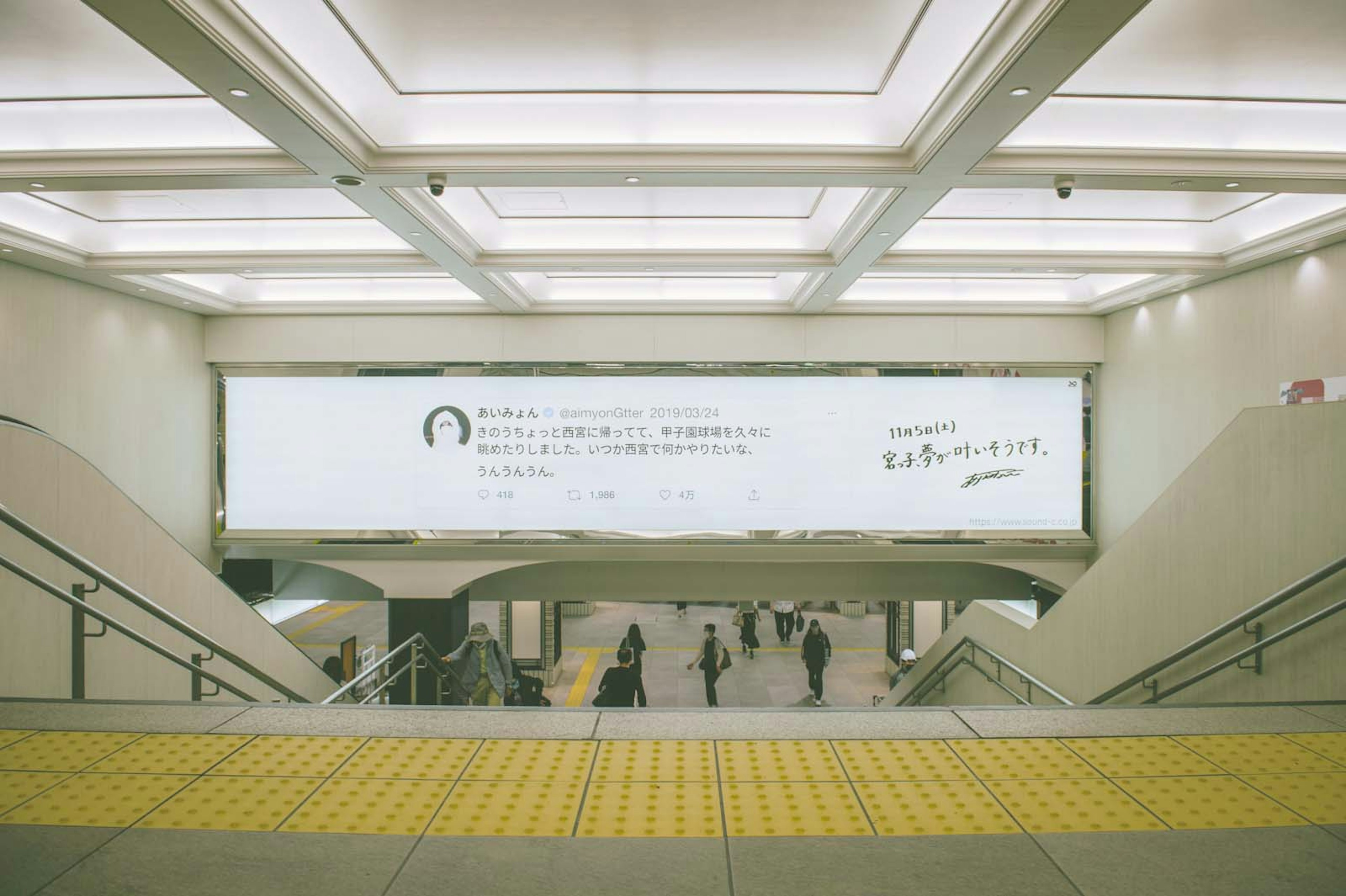 あいみょん「阪神甲子園球場ライブ」屋外広告