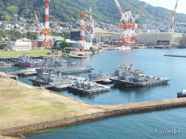 呉で軍港クルージング