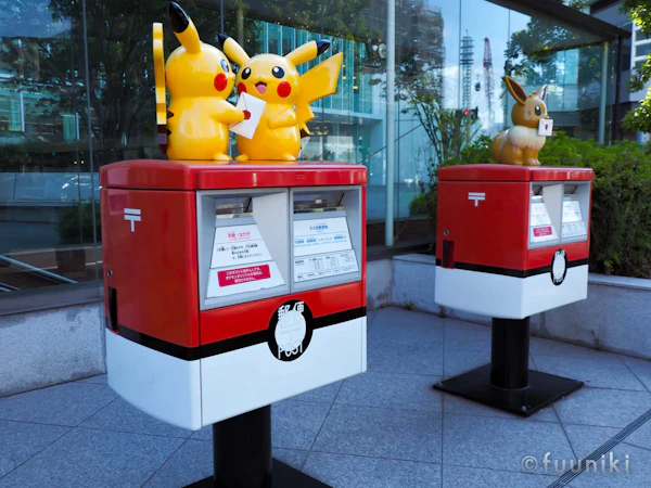 横浜でポケモンのポストとマンホールを見てきた
