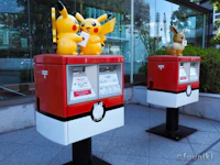 横浜でポケモンのポストとマンホールを見てきた