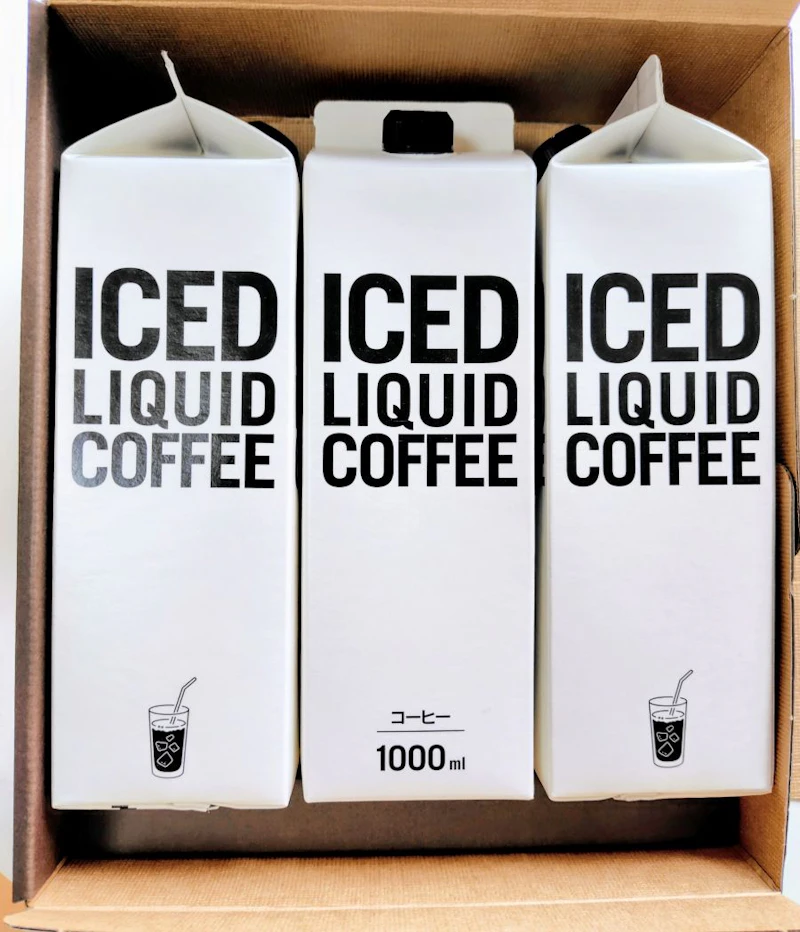 ギフト　オリジナル　リキッドアイスコーヒー無糖1ℓ　3本入り