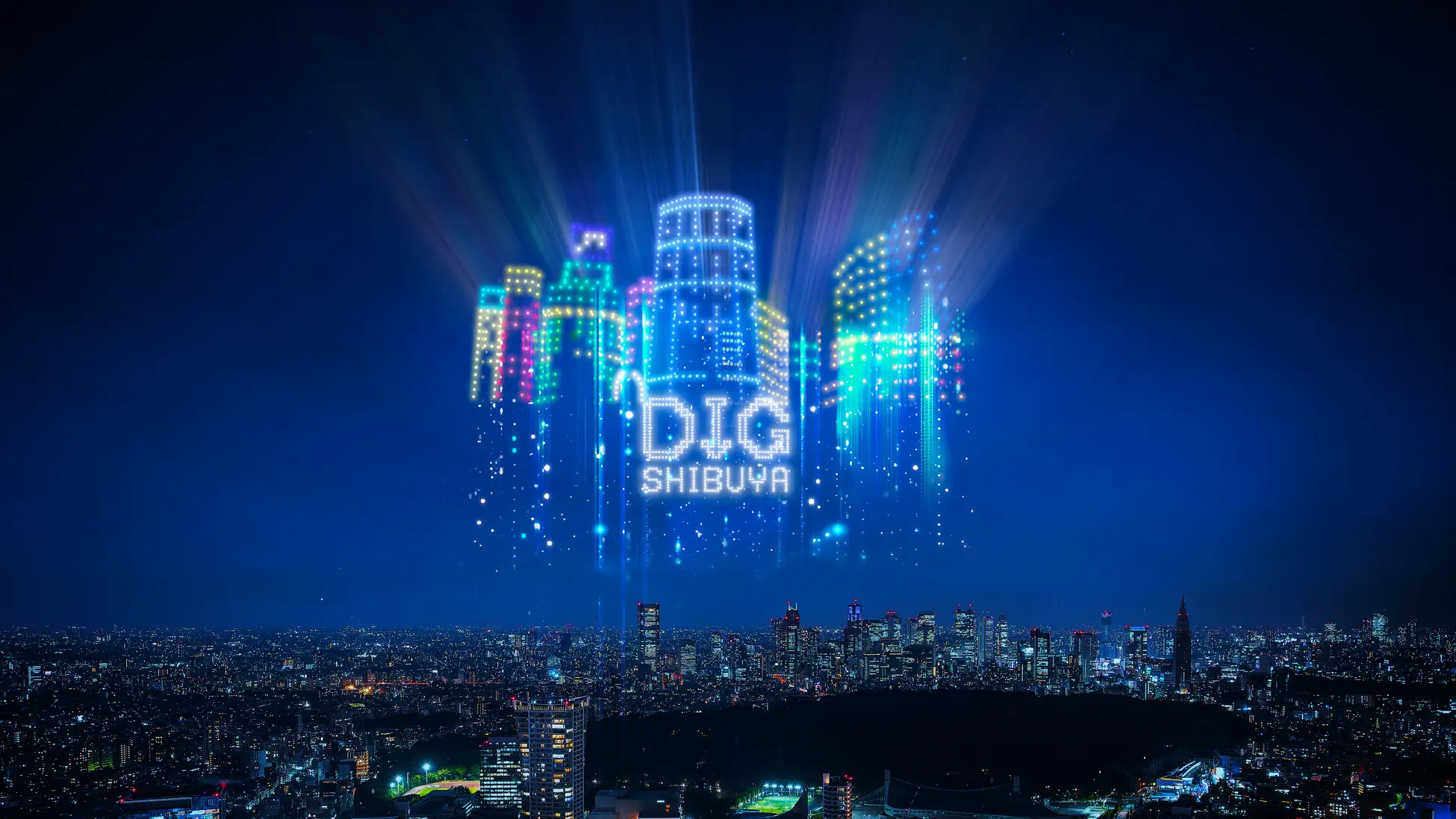 DIG SHIBUYA DG DRONE SHOW