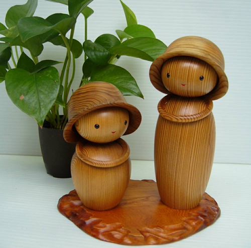 Vintage Japanese Folk Art: 屋久杉こけし 屋久杉 コケシ