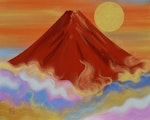〜幸せと生きがいを求めて〜 あいはら友子 赤富士絵画展