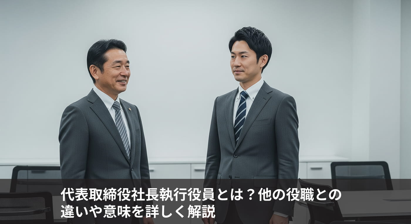 代表取締役社長執行役員とは？他の役職との違いや意味を詳しく解説