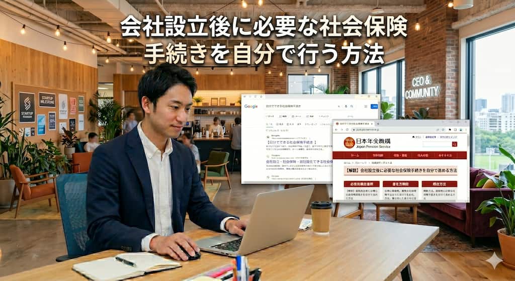 会社設立後に必要な社会保険手続きを自分で行う方法