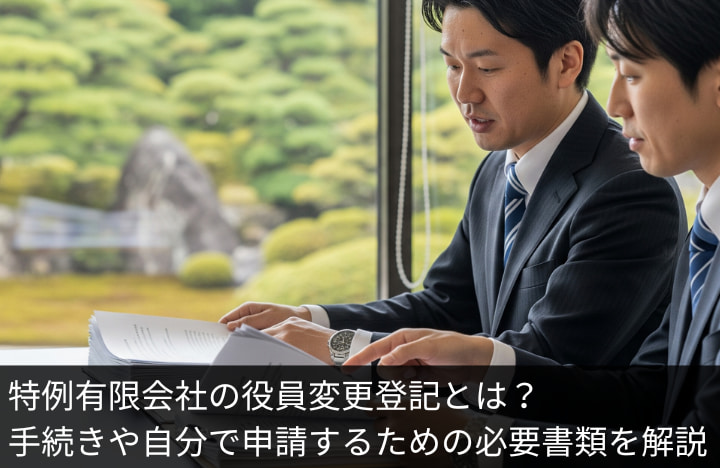 特例有限会社の役員変更登記とは?手続きや自分で申請するための必要書類を解説