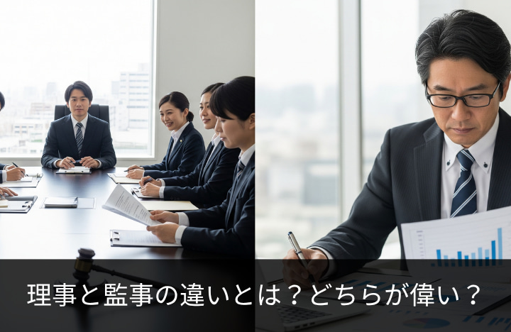 理事と監事の違いとは?どちらが偉い?