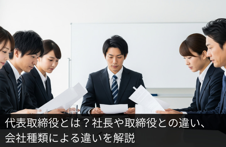 代表取締役とは?社長や取締役との違い、会社種類による違いを解説