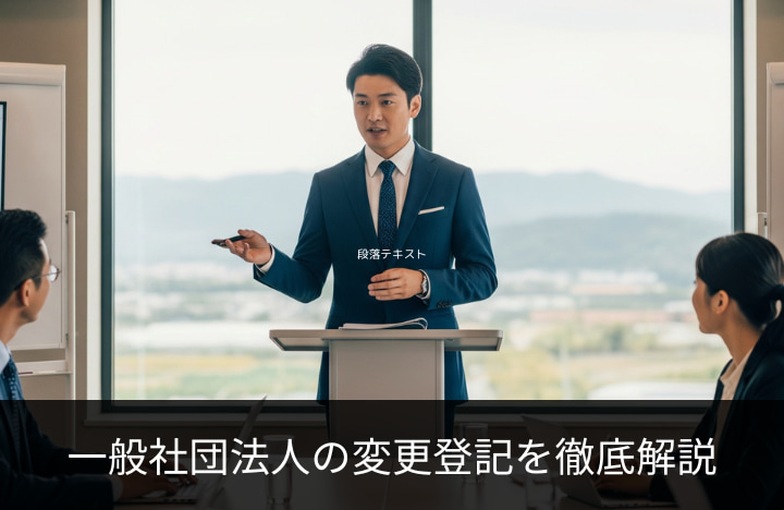 一般社団法人の変更登記を徹底解説