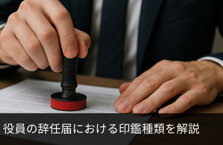 役員の辞任届における印鑑種類を解説