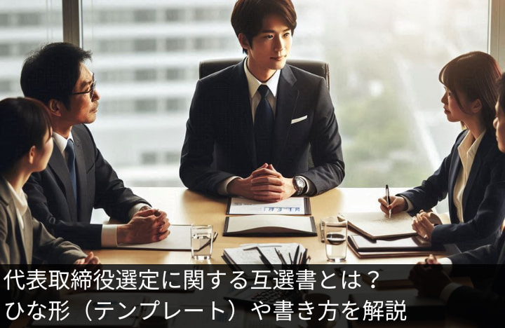 代表取締役選定に関する互選書とは？ひな形（テンプレート）や書き方を解説