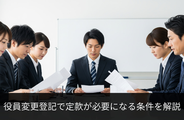 役員変更登記で定款が必要になる条件を解説