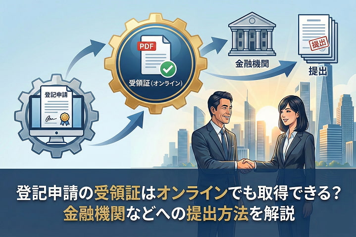登記申請の受領証はオンラインでも取得できる？金融機関などへの提出方法を解説