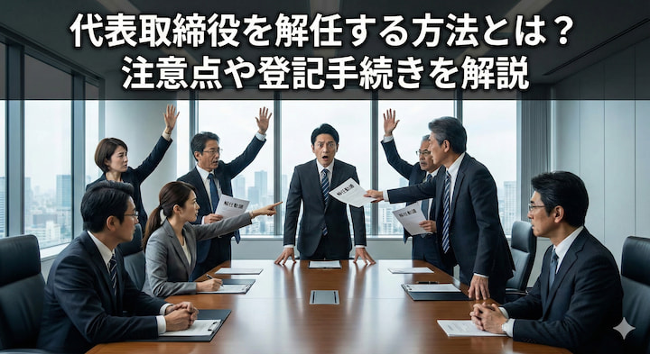 代表取締役を解任する方法とは？注意点や登記手続きを解説｜GVA 法人登記