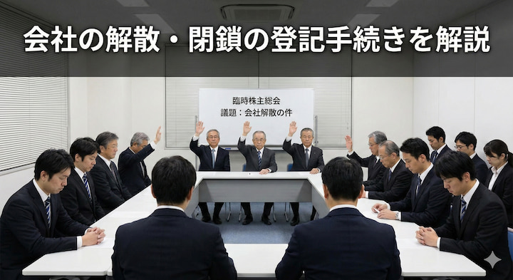 会社の解散・閉鎖の登記手続きを解説
