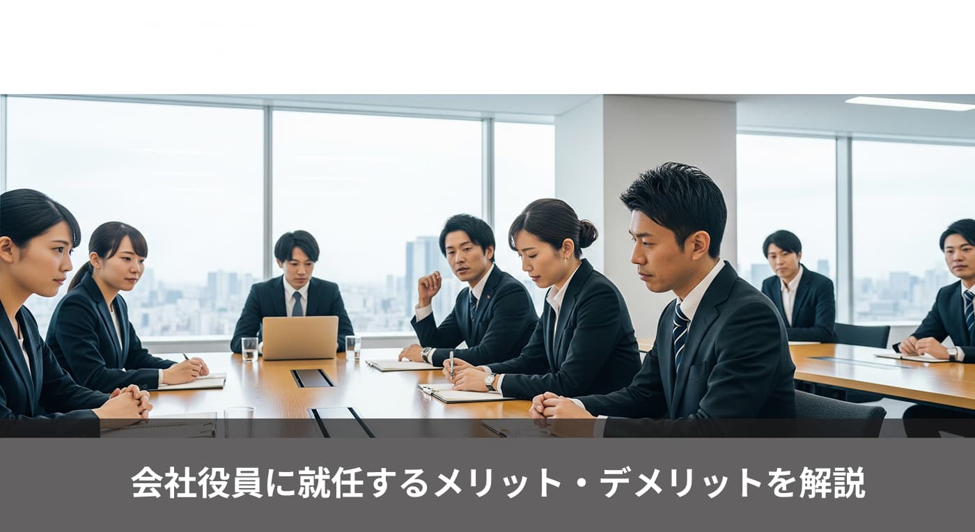 会社役員に就任するメリット・デメリットを解説