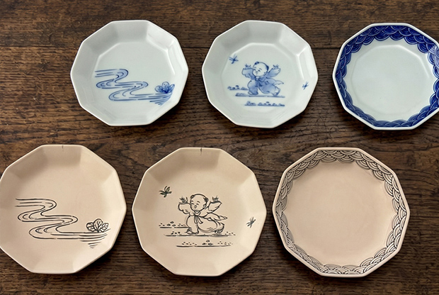 希少！三川内焼　玉泉作 陽刻染付 　飾皿　37cm ワークショップ 三川内焼 豆皿 染付体験 平戸洸祥団右ヱ門窯 | KIKUSUI