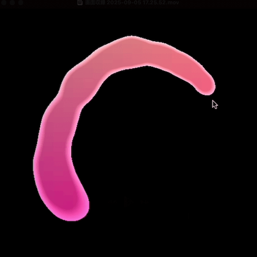 マウスカーソルの軌跡