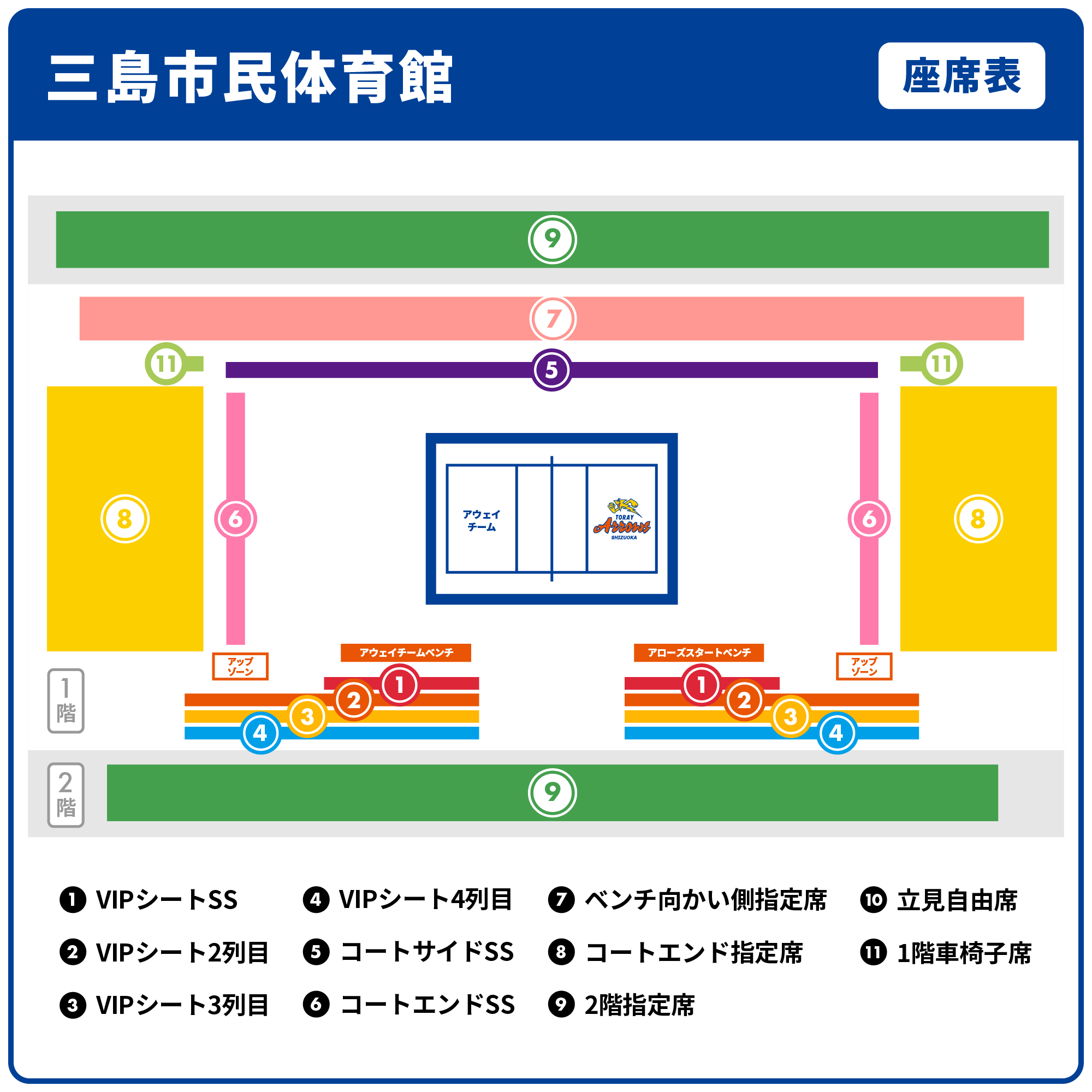 9月8日（月）更新】VIPシート特典について | お知らせ | 東レアローズ