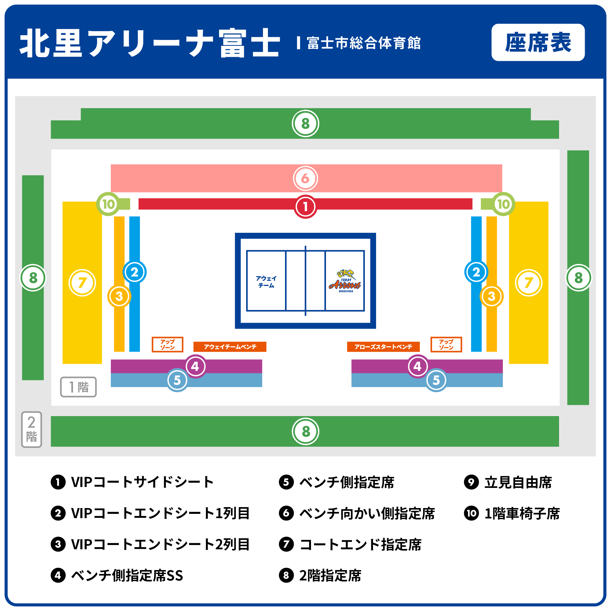 9月8日（月）更新】VIPシート特典について | お知らせ | 東レアローズ