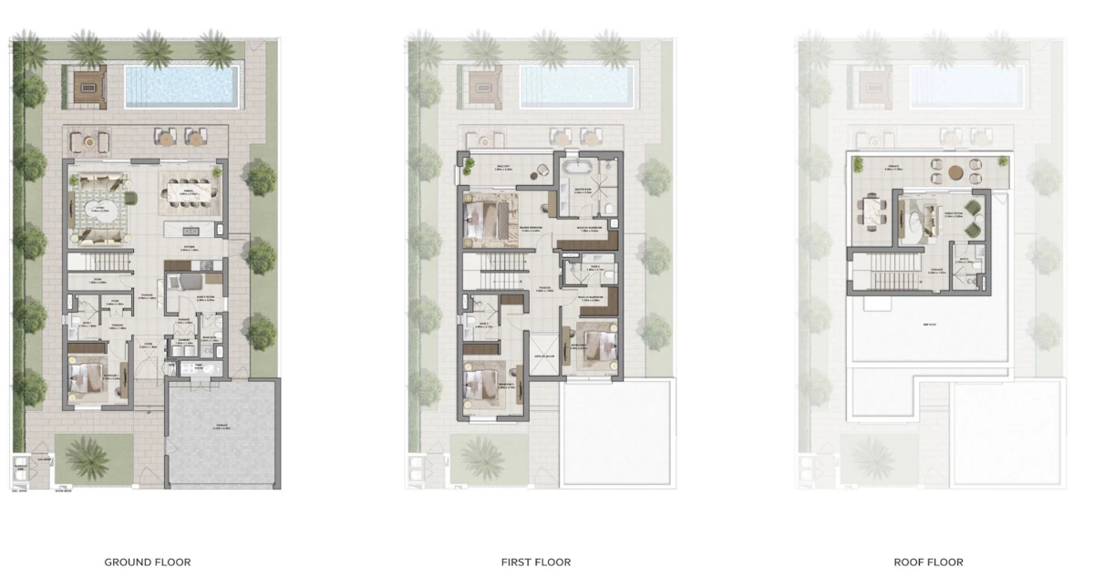 Serro 4BR Villa 間取り図
