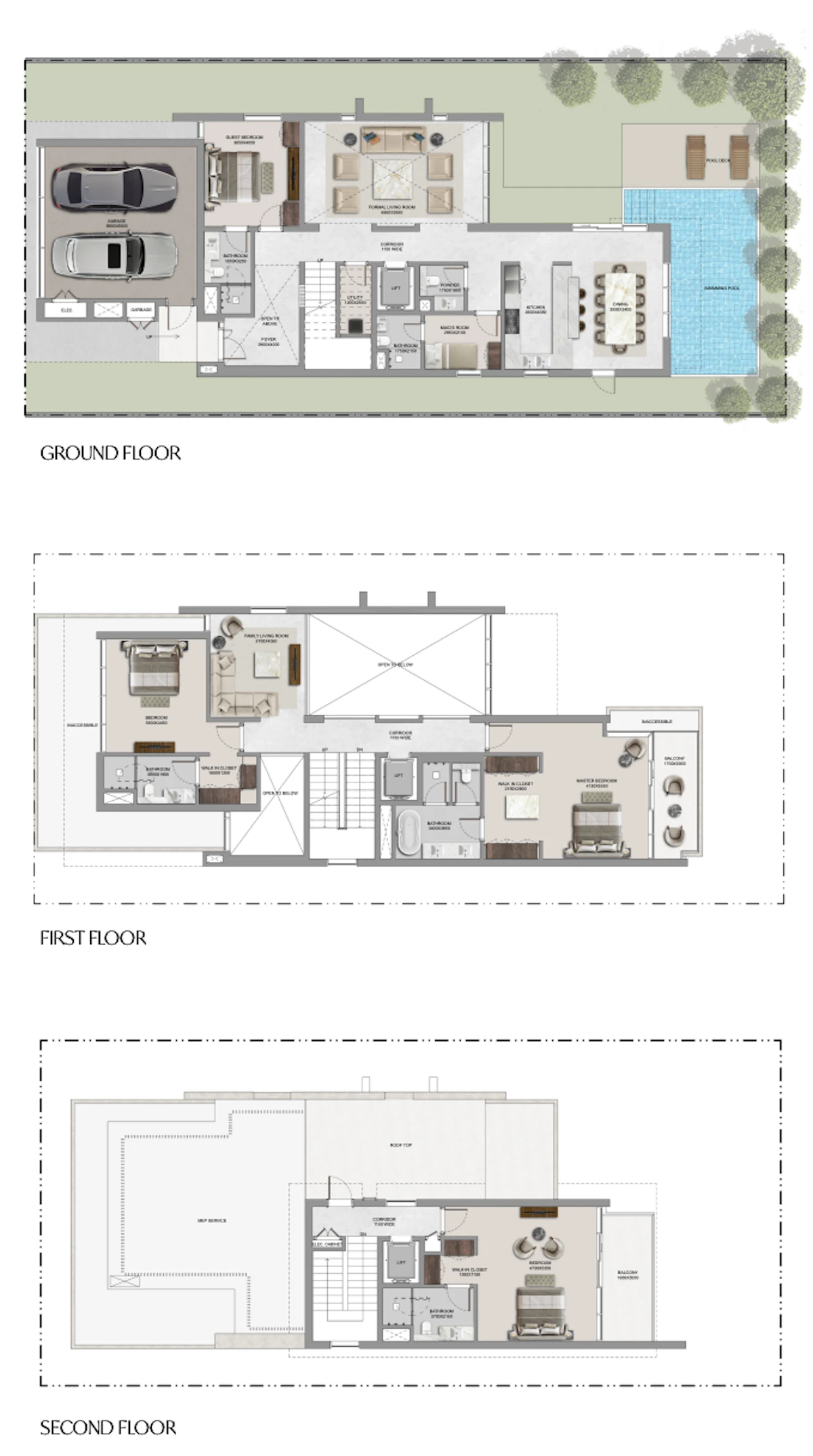 The Orchard at Sobha City  4BR Villa 間取り図