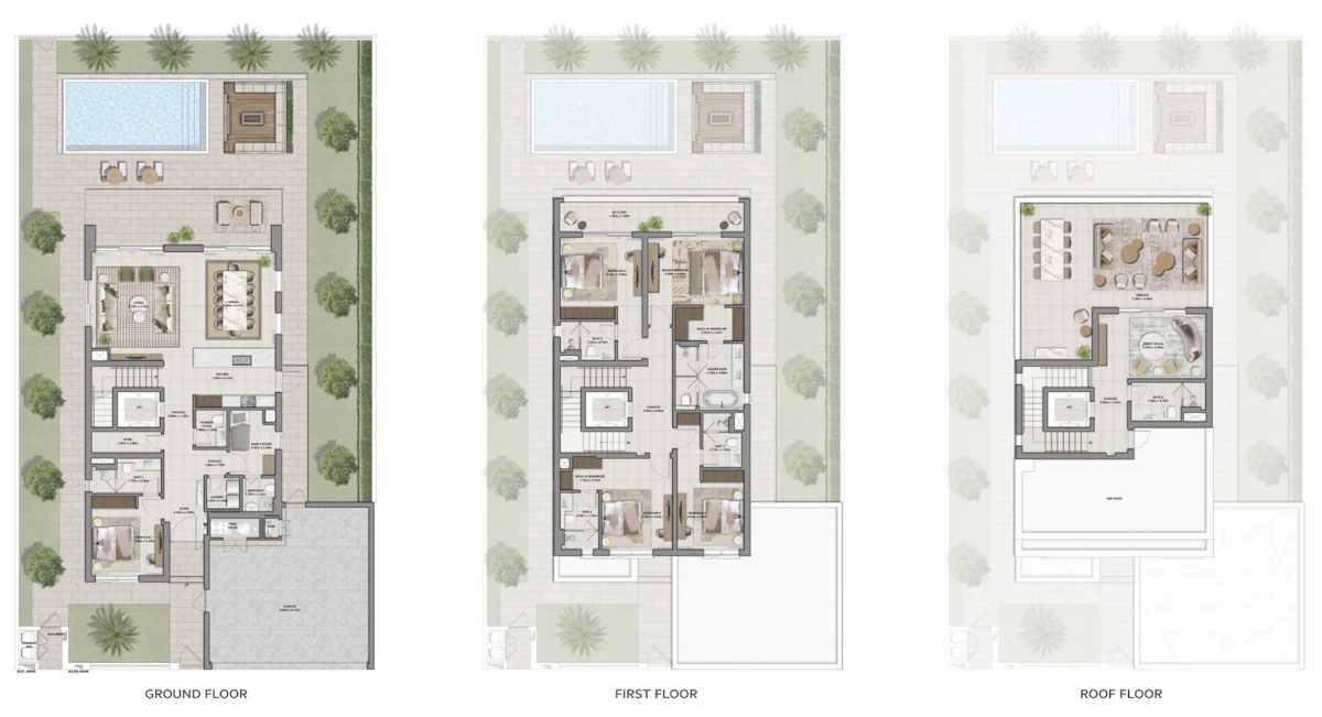 Serro 5BR Villa 間取り図
