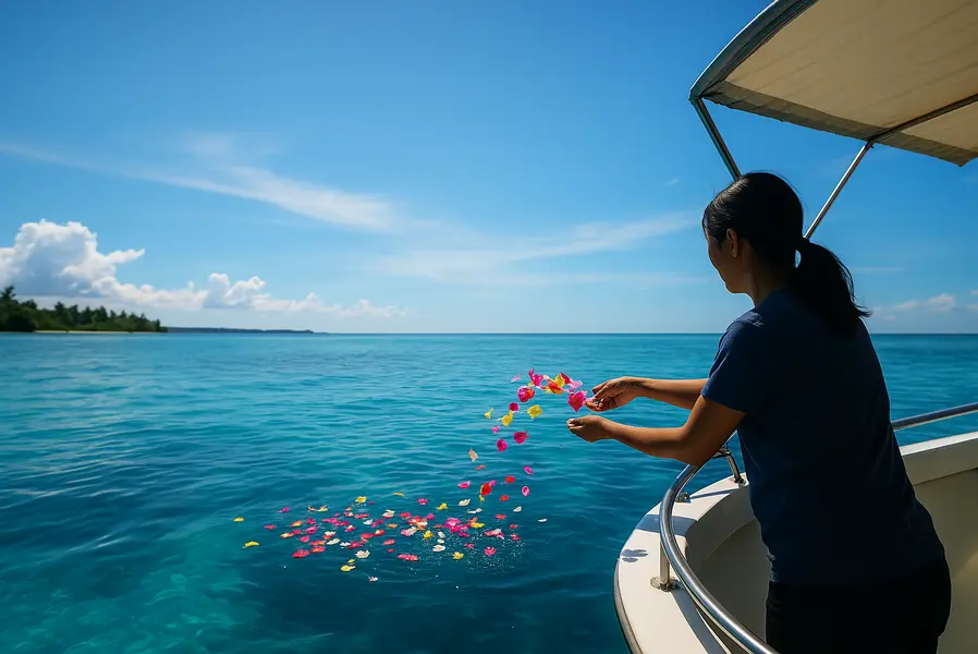 海外リゾート散骨に込められたご家族の想いとエピソード