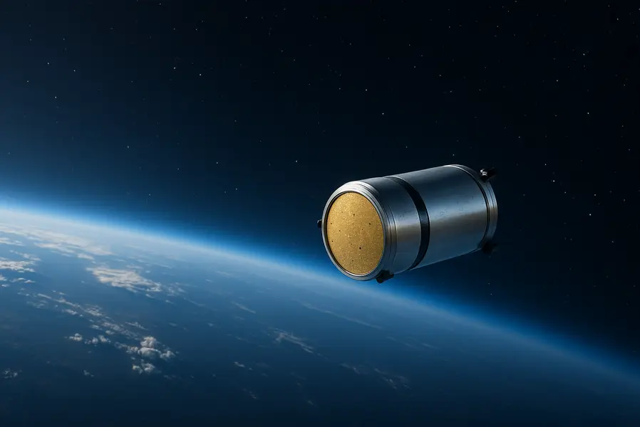 宇宙船が漂うイメージ