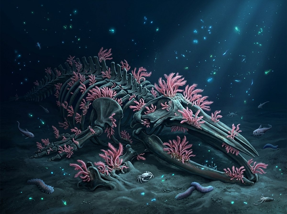 【深海の骨を食べるゾンビワームの生態とは？】｜クジラの亡骸に咲く、奇妙な花のワルツ