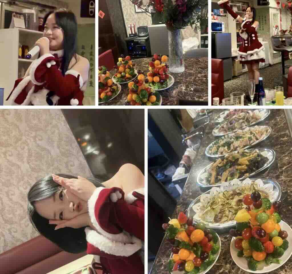 立川スナックAreiのママと料理写真