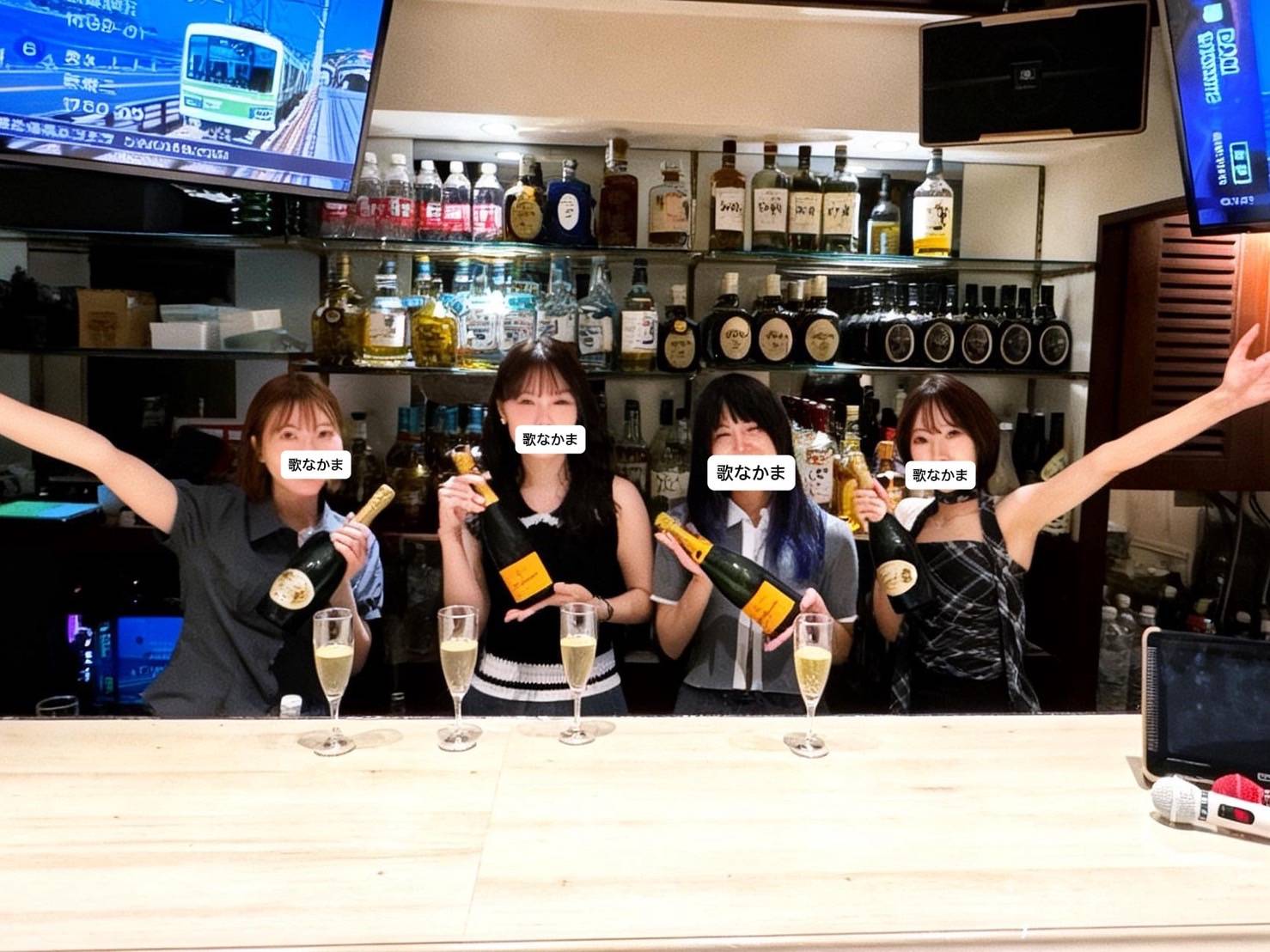 銀座スナック歌なかまのキャスト写真