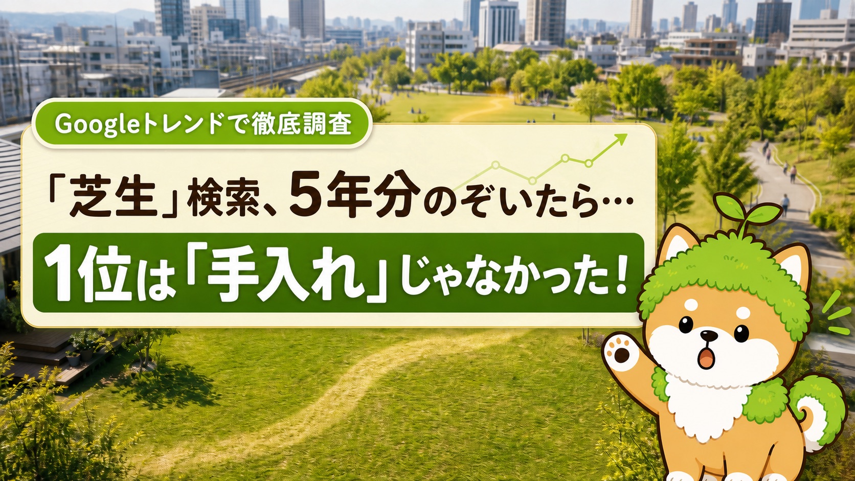 Googleトレンド5年分で判明!芝生検索の意外な8つの事実