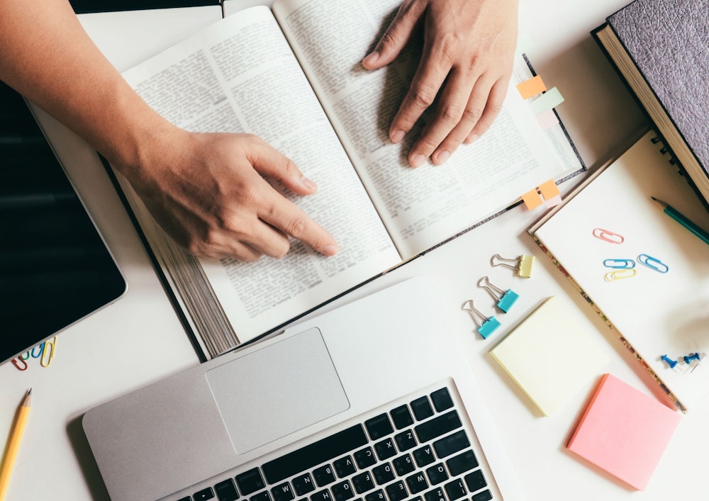 勉強している様子