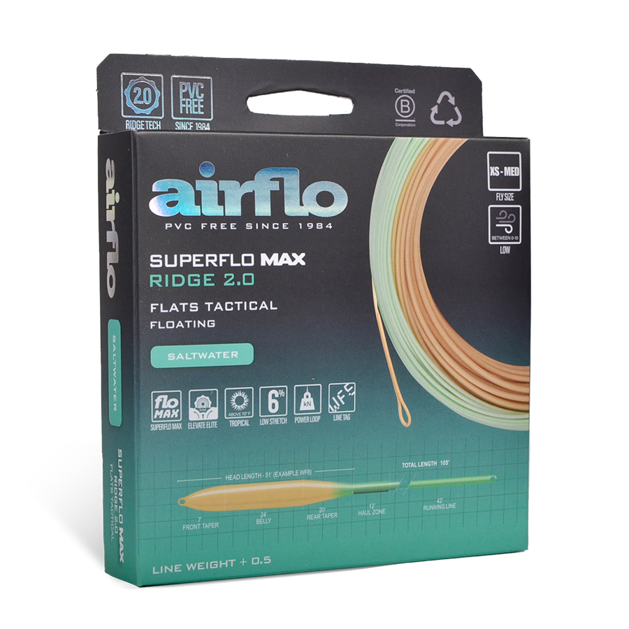 SUPERFLO MAX RIDGE 2.0 FLATS TACTICAL TAPER | Airflo