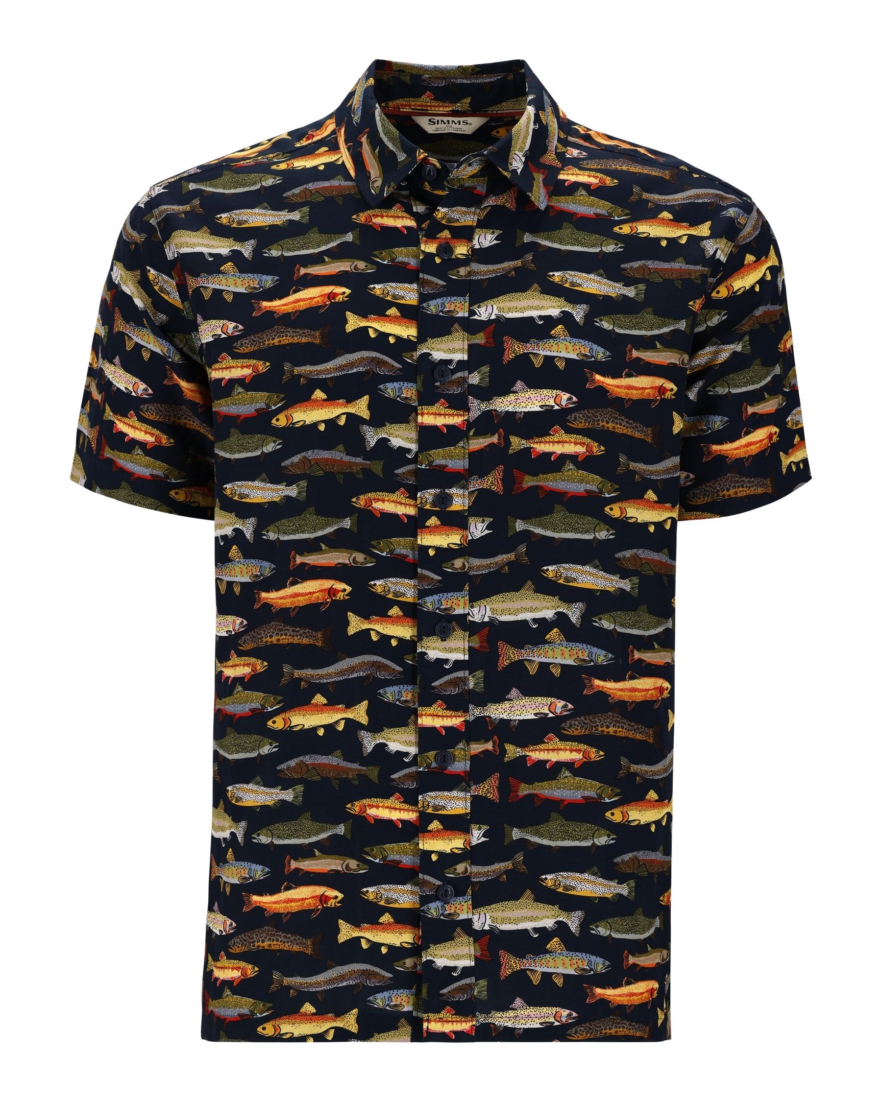 Simms M's Tailout SS Shirt トラウト柄サイズS 新品 Men's Tailout SS Shirt | Simms Fishing