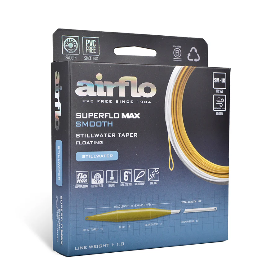 SUPERFLO RIDGE 2.0 FLATS TACTICAL TAPER 12' CLEAR TIP | Airflo